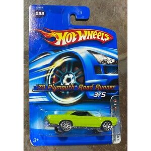Hot Wheels Motown Metals Green 70 Plymouth Road Runner 1:64 Diecast